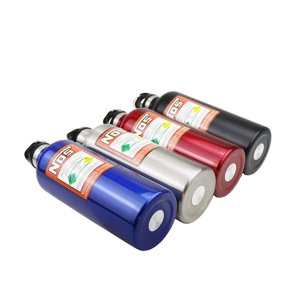 1Pcs Car Insulation Cup NOS Nitrogen Cylinder Vacuum Stainless Steel Kettle 500ML Stainless Thermos Cup Car Interior Accessories