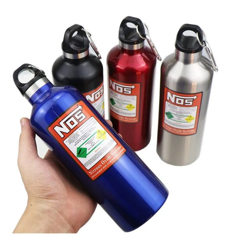 1Pcs Car Insulation Cup NOS Nitrogen Cylinder Vacuum Stainless Steel Kettle 500ML Stainless Thermos Cup Car Interior Accessories
